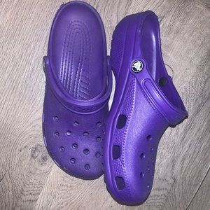 Purple Crocs Size 11